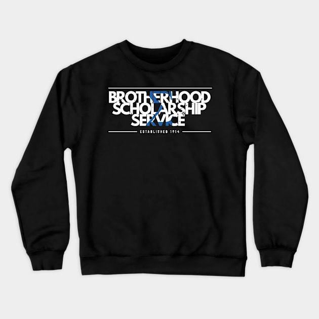 1914 Sigma Walk Blu Phi GOMAB White Doves Phi Beta Crewneck Sweatshirt by motherlandafricablackhistorymonth